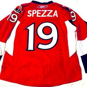 Qttawa Senators Spezza 19 Hockey Jersey NHL Size 50 RED Canadian Authentic CCM